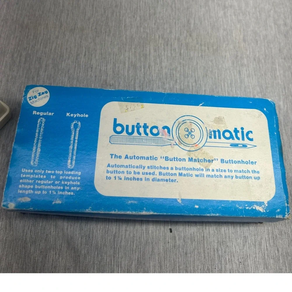 Vintage Button-Matic Automatic Button‎ Matcher Buttonholer for Zig Zag Machines